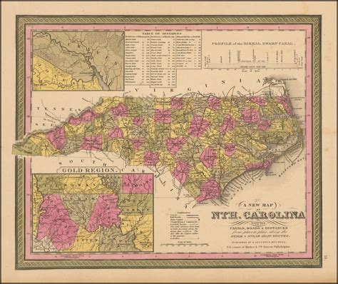 Vintage Infodesign 160 Visualoop North Carolina Map Vintage Wall