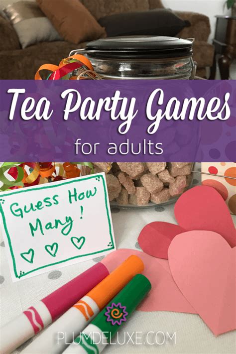 Six Tea Party Games For Adults Tea Party Games Tea Party Activities