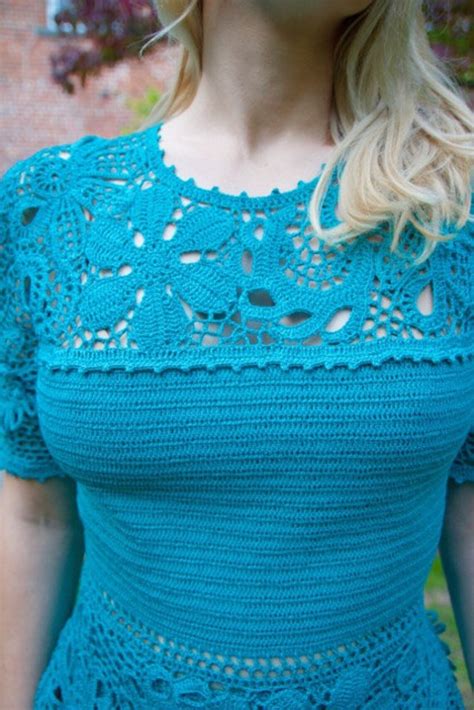 Hand Knitted Lace Dress Special Occasion Dress Hand Knit Dress Irish