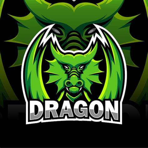Premium Vector Green Dragon Mascot Design