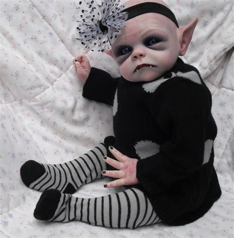 Ooak Horror Goth Art Doll ~ Vampire Baby ~ Creepy Baby Dolls Scary