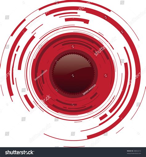 Red Dot Shade Stock Vector Illustration 48854212 Shutterstock