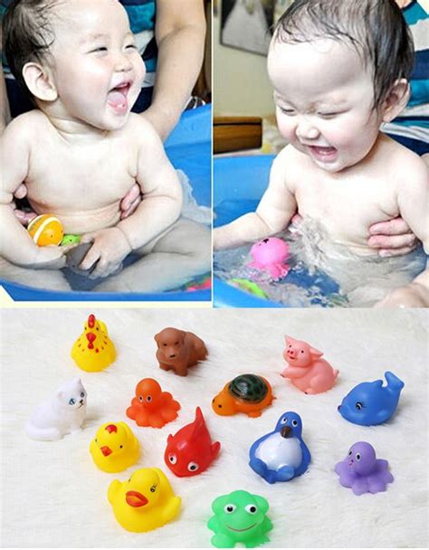 Use baby bath soap which is safe for your baby. 13pcs Infant Baby Girl Boy Kids Children Bath Toys ...