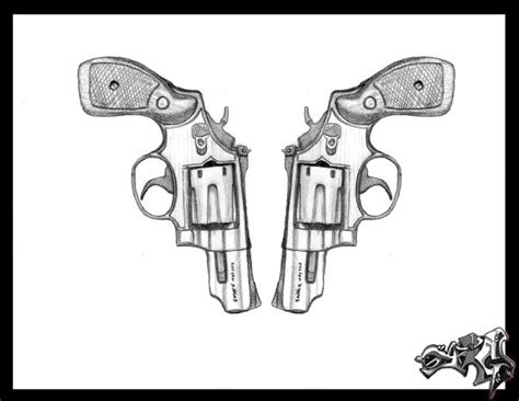 Gun Tattoo Design By Atg4 On Deviantart