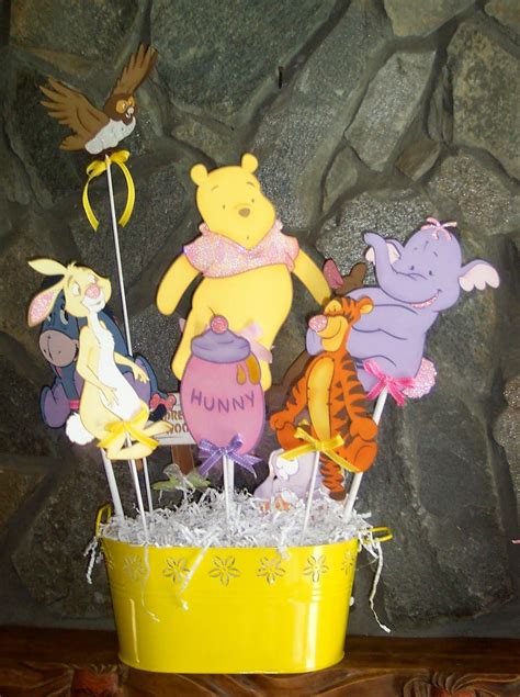 Winnie The Pooh Baby Shower Centerpiece Ideas Set Of Classic Winnie