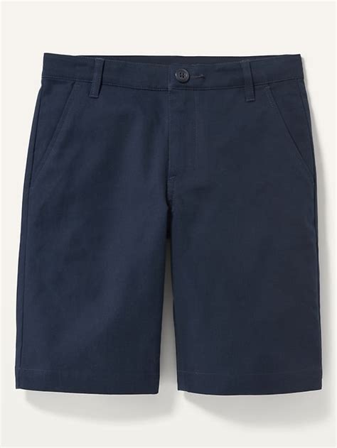 Old Navy Built In Flex Twill Straight Uniform Shorts For Boys At Knee