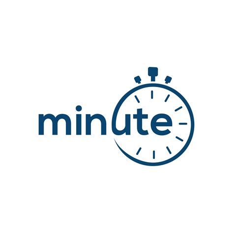 Minute Logo Wordmark Lettering Design Free Vector 4970831 Vector Art At