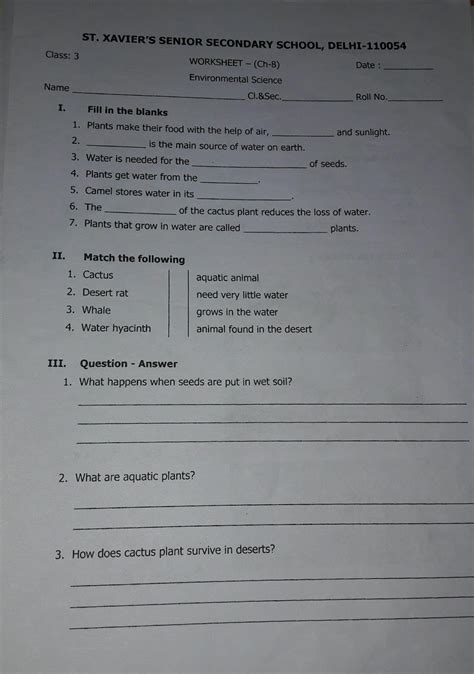 Some of the worksheets for this concept are work date class subject evs lesson 1 topic, evs work class i, part, preface, evs work class v, v evs question bank for sa1, class 2 evs work, evs. Smriti Batra : EVS Revision worksheets class 3
