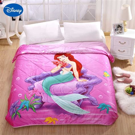 Disney Character Ariel Mermaid Princess Print Summer Quilts Comforter