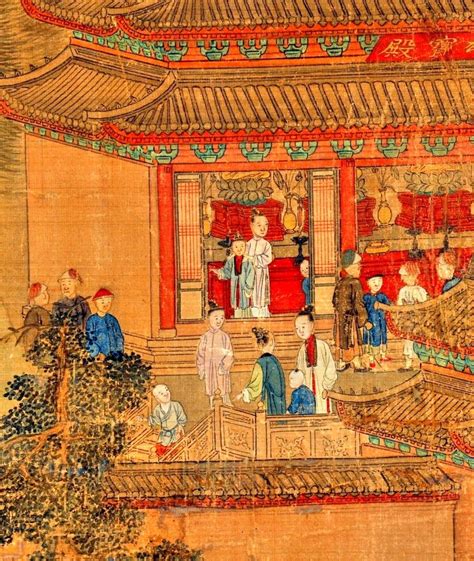 Qing Dynasty Painting China Art Art Background Kunst Performing