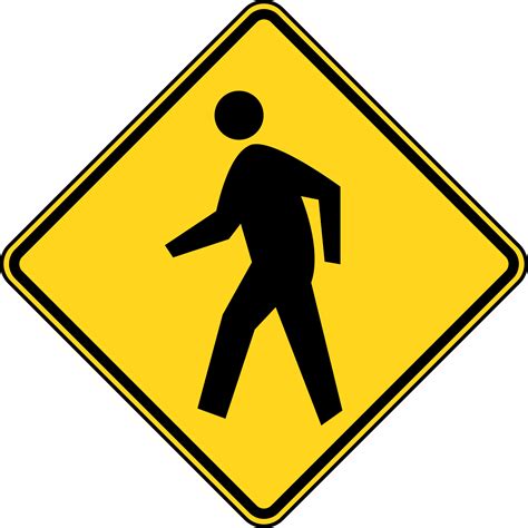 Pedestrian Crossing Color Clipart Etc