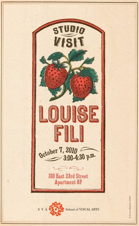 Louise Fili Poster By Leen Sadder Via Behance Louise Fili Vintage