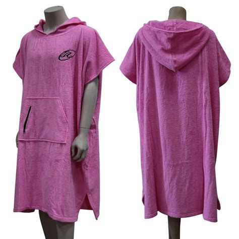 Lightahead Adult Xl Cotton Surf Beach Hooded Poncho Cover Up Changing