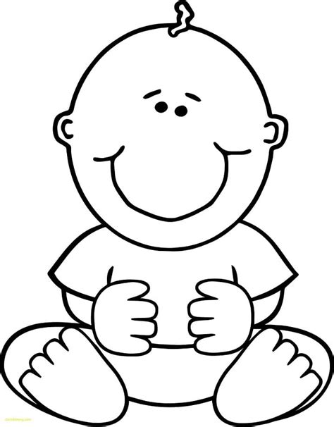Smiling Baby Coloring Page Free Printable Coloring Pages For Kids