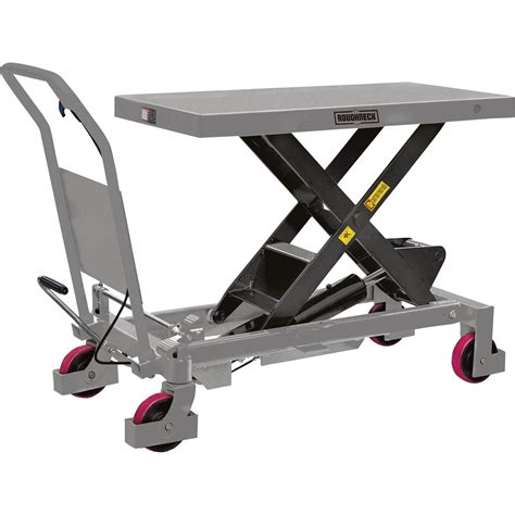 Roughneck Hydraulic Lift Table Cart — 2200 Lb Capacity Northern