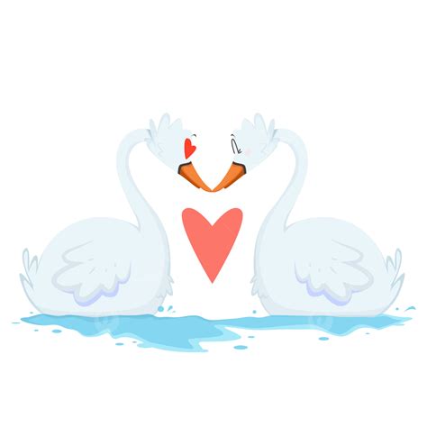 Beautiful Swan Vector Art Png Love The Beautiful Swan Creative Hand