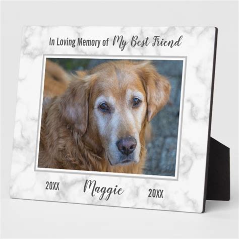 In Loving Memory Dog Memorial Pet Loss Sympathy Plaque Uk