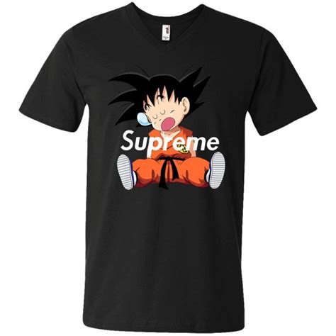 Supreme Dbz Goku Napping V Neck T Shirt Shop Supreme X Dragonball