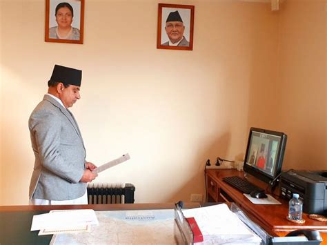 Ambassador Dahal Presents Letter Of Credence To New Zealand Via Video Conference Nepalese Voice
