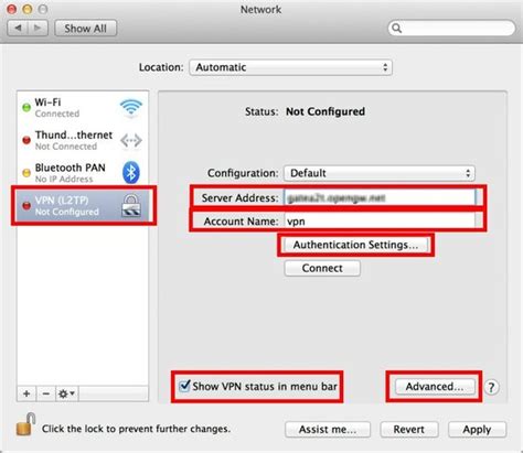 There may be only one. Mac OS X L2TP Client Setup - SoftEther VPN Project