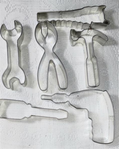 Handyman Tool 6pc Cookie Cutters Tin Plated Steel Etsy