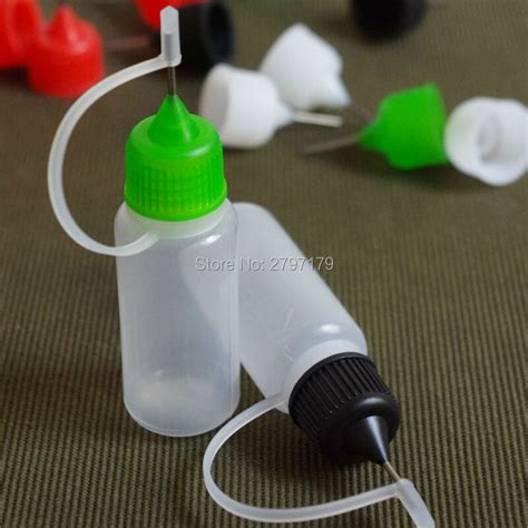 100pcs Empty 10ml Plastic Dropper Bottles Soft Pe Bottle With Screw