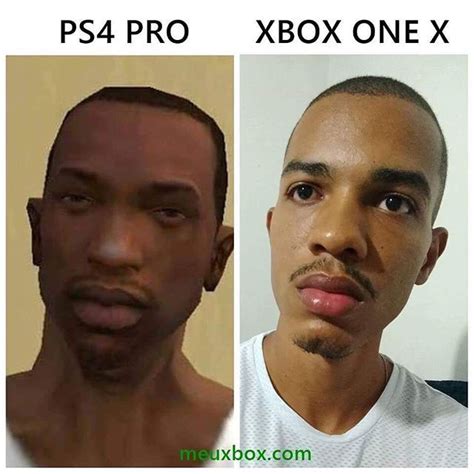 Ps4 Pro Vs Xbox One X Gta San Andreas Xboxmemes Memes