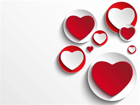 Download Red And White Awesome Heart Wallpaper