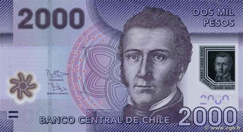 2000 Pesos Chile 2013 P162c B911876 Banknotes