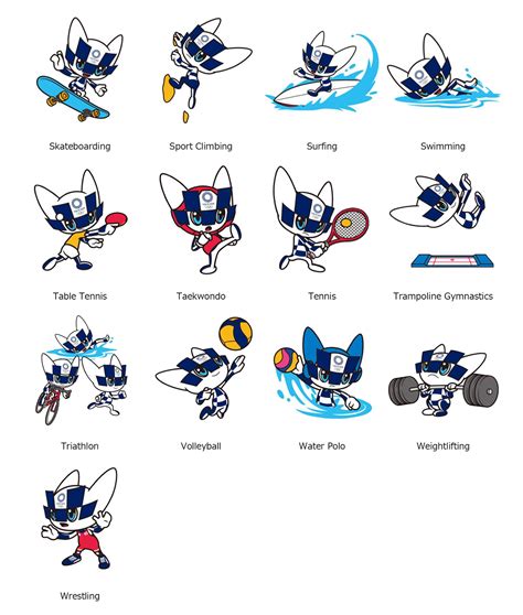 It consists of a base page together with a wheel that spins around. Tokyo 2020; Mascot Images Representing Olympic ...