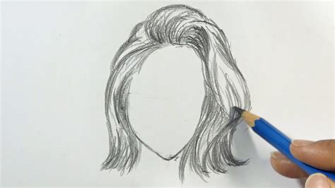 How To Draw Short Hair Styling For Woman Hihi Pencil Youtube