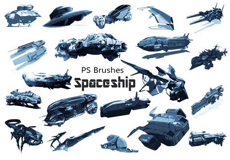 20 Spaceship Ps Brushes Abr Vol5 Free Photoshop Brushes At Brusheezy