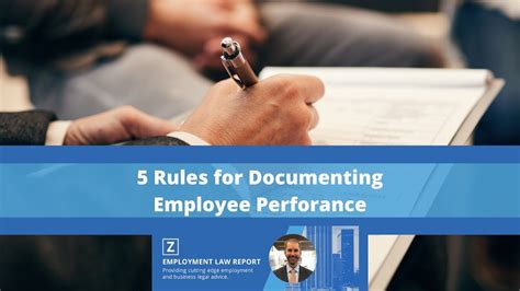 5 Rules For Documenting Employee Performance Youtube