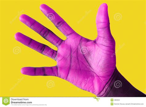 Purple Handed Stock Photo Image Of Look Hurry Freeze 485334