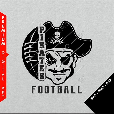 Pirates Football Design Svg Png And Dxf Files 10212 Etsy
