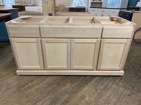 Kitchen island made from cabinets. DIY ready to paint cabinet, Kitchen Island, Custom in 2020 ...