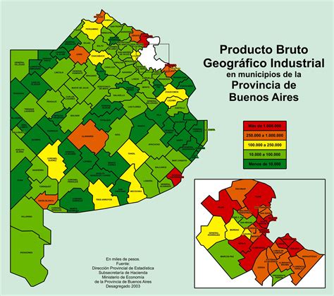 Producto Bruto Geogr Fico Industrial De La Provincia De Buenos Aires Gifex