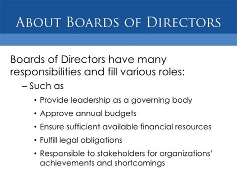 Nonprofit Board Of Directors Best Practices