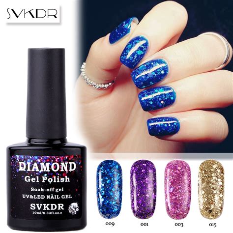 Buy Svkdr 10ml Diamond Glitter Gel Nail Polish Nail