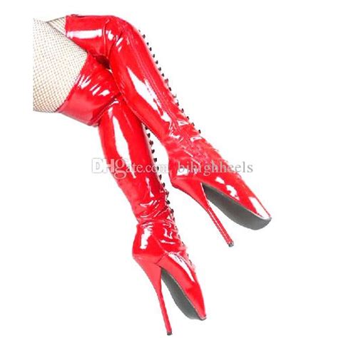 18cm high height sex boots womens heels round top stiletto heel sm shoes over the knee boots