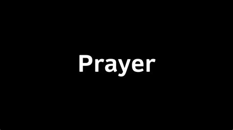Prayer Youtube