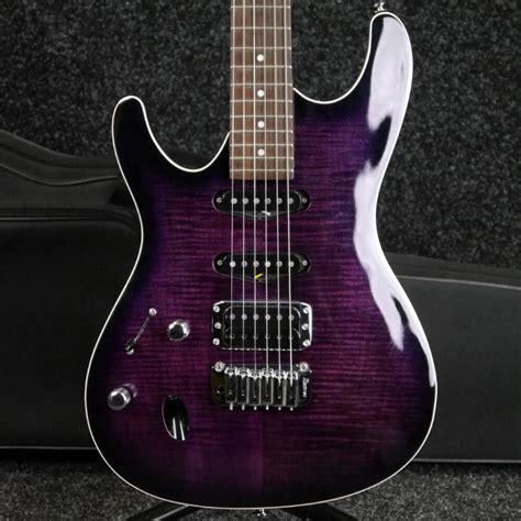 Ibanez Sa260fml Left Handed Electric Guitar Purple Whard Case 2nd