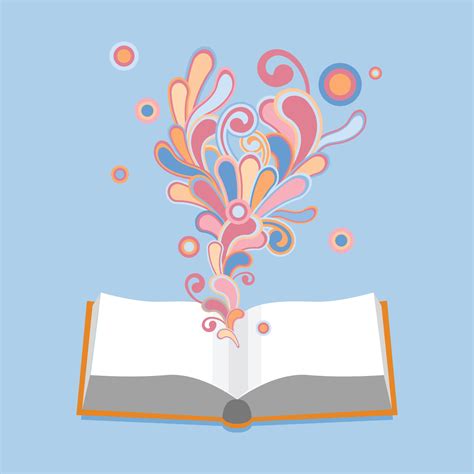 Imagination And Creativity Gained By Reading Books 6508632 Vector Art