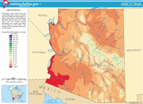 Filemap Of Arizona Precipitation Napng Wikipedia The Free Encyclopedia