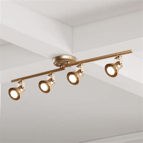 Ideal For Residential And Light Commercial Applications This Led Modern Gold Track Lighting By