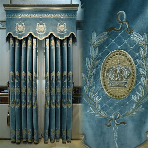 Custom Curtains Luxury Villa Luxury European Style Thicker Velvet