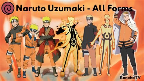 Naruto Uzumaki All Forms Character Growth YouTube