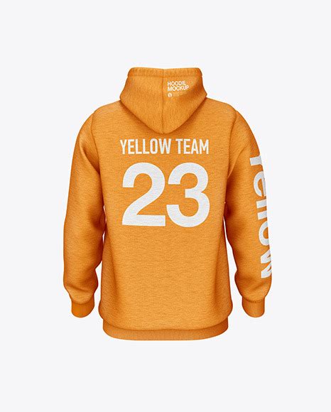 Download Free Melange Hoodie Mockup - Back View (PSD) - Downloads ...