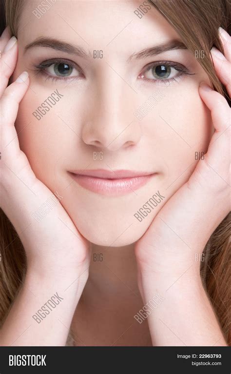 Beautiful Pretty Girl Face Closeup Image And Photo Bigstock