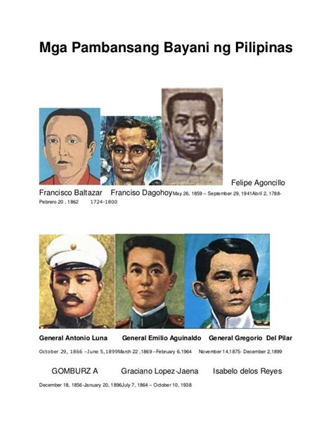 Mga Pangulo Ng Pilipinas Kontribusyon At Mga Nagawa Unang Bahagi